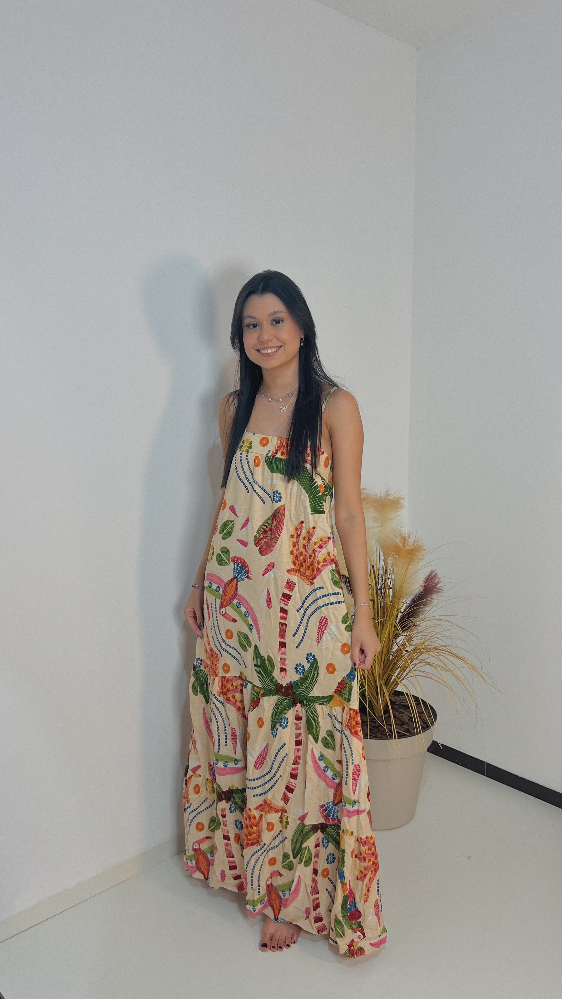 Vestido tropical
