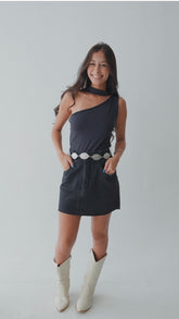 Saia strass preta | 36/38